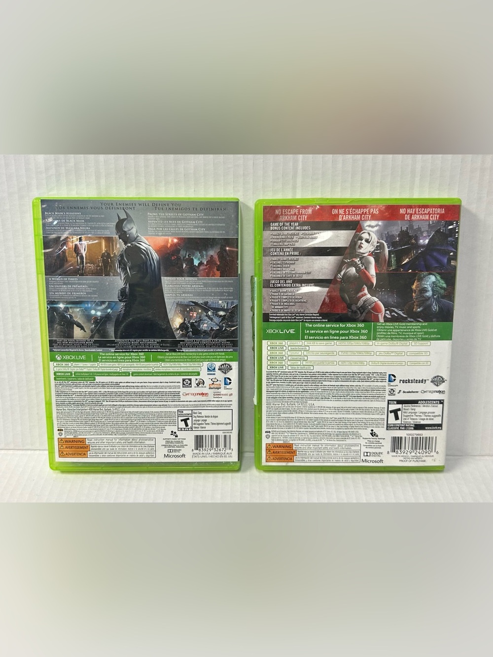 Xbox 360 Batman Arkham Game Bundle - Picture 2 of 7